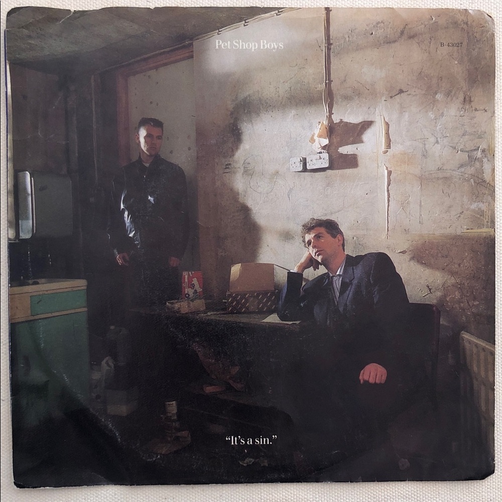 Pet Shop Boys It’s a Sin Vinyl 45 Record '87